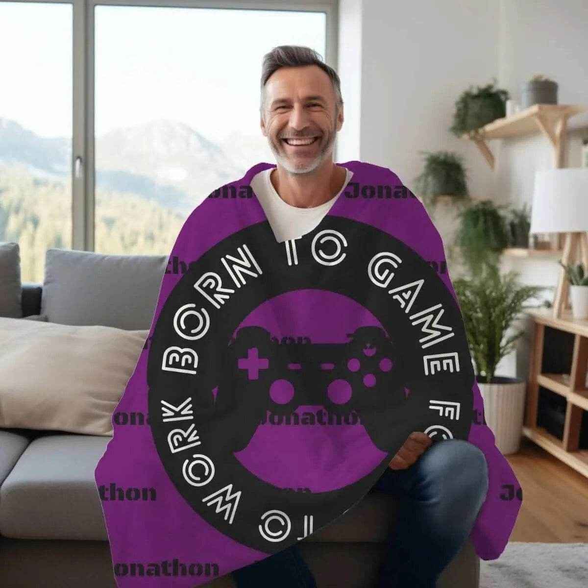 Born to Game Gaming Controller Fleece Blanket