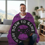 "Born to Game" Gaming Fleece Blanket | Iron Phoenix