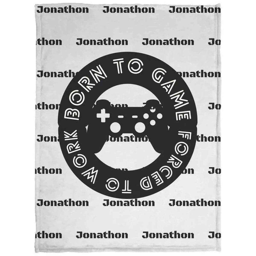 "Born to Game" Gaming Fleece Blanket | Iron Phoenix