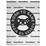 "Born to Game" Gaming Fleece Blanket | Iron Phoenix