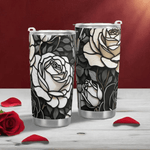 Vintage Rose Tumbler by Shadowseeker Detailed View 8 | Our Phoenix Rise