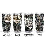 Vintage Rose Tumbler by Shadowseeker Detailed View 11 | Our Phoenix Rise