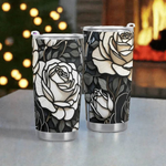 "Vintage Rose" Tumbler by Shadowseeker | Iron Phoenix GHG - Iron Phoenix GHG