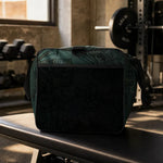 Dark Tropical Floral Duffle Bag - Lifestyle view showing pattern detail | Our Phoenix Rise