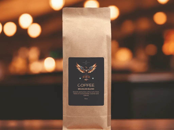 Brazilian Blend 16oz Coffee, Fair Trade, Energy Boost - Iron Phoenix GHG