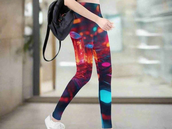 Nebula Print Leggings | Flowy Cosmic Yoga Gaming Tights
