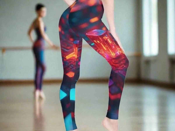 Nebula Print Leggings | Flowy Cosmic Yoga Gaming Tights