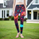 Nebula Print Leggings | Flowy Cosmic Yoga Gaming Tights