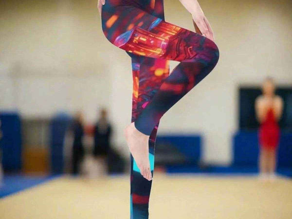 Nebula Print Leggings | Flowy Cosmic Yoga Gaming Tights