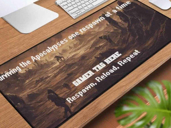 Apocalypse Survival Desk Mat | Personalized Gamer Pad
