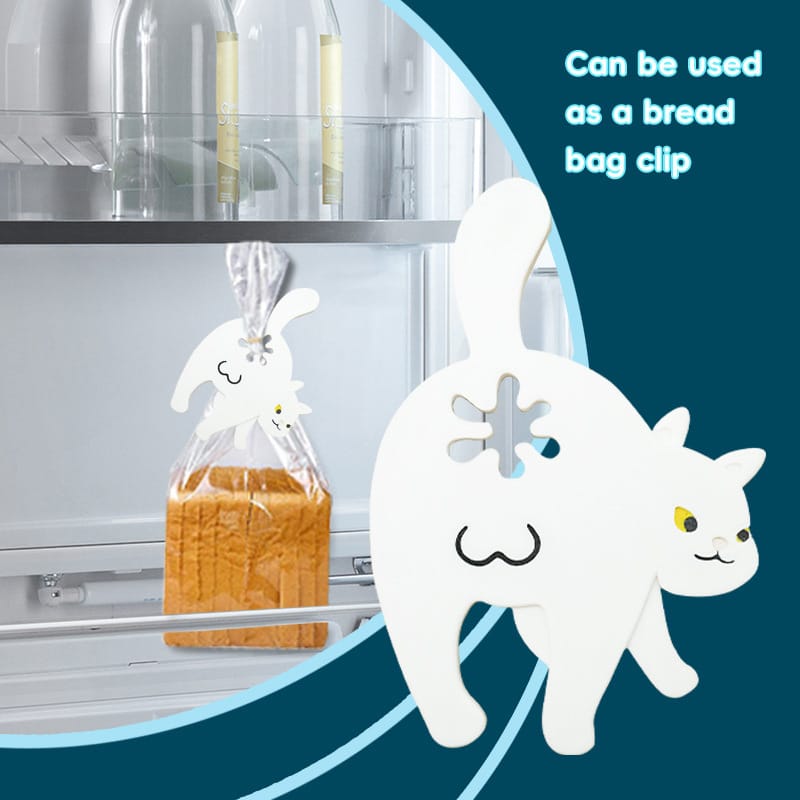 Cat Butt Shaped Food Sealing Clip White