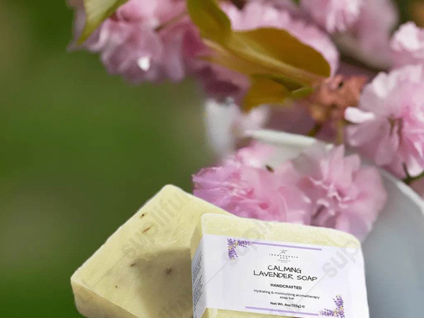 Calming Lavender Soap 4oz, Organic, Tranquil Skin - Iron Phoenix GHG