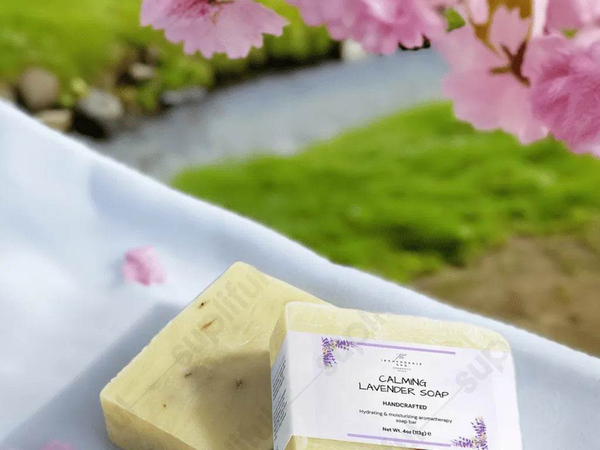 Calming Lavender Soap 4oz, Organic, Tranquil Skin - Iron Phoenix GHG