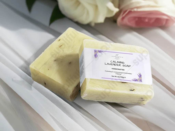 Calming Lavender Soap 4oz, Organic, Tranquil Skin - Iron Phoenix GHG
