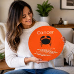Cancer Zodiac Funny Wood Sign - Styled wall decor with astrology theme | Our Phoenix Rise