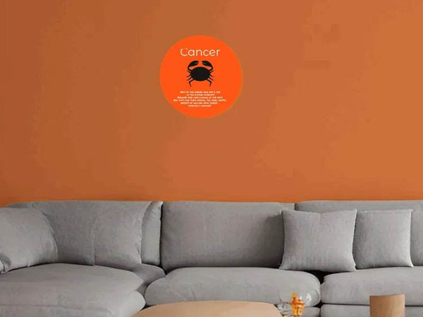Cancer Zodiac Wood Sign | Funny Astrology Home Decor Gift - Iron Phoenix GHG