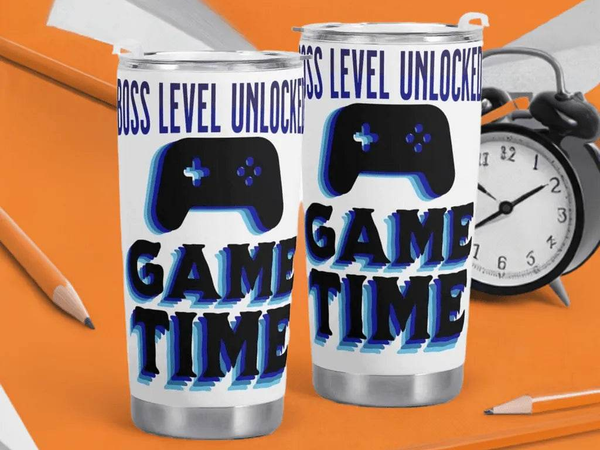 "Boss Level" Gamer Travel Mug | Iron Phoenix GHG - Iron Phoenix GHG