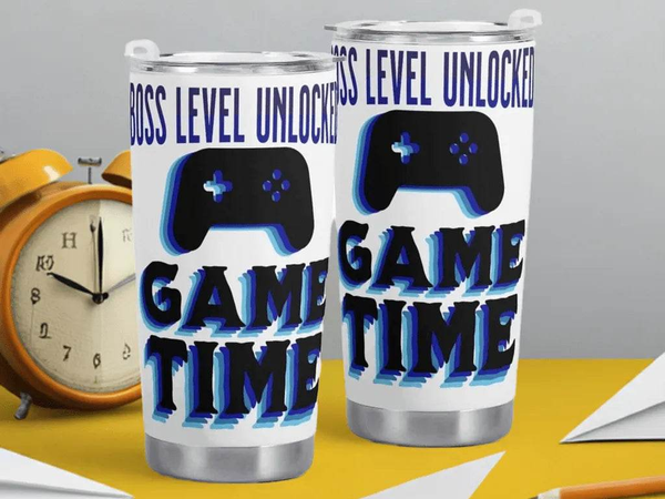 "Boss Level" Gamer Travel Mug | Iron Phoenix GHG - Iron Phoenix GHG