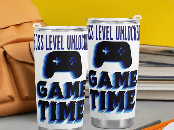 "Boss Level" Gamer Travel Mug | Iron Phoenix GHG - Iron Phoenix GHG