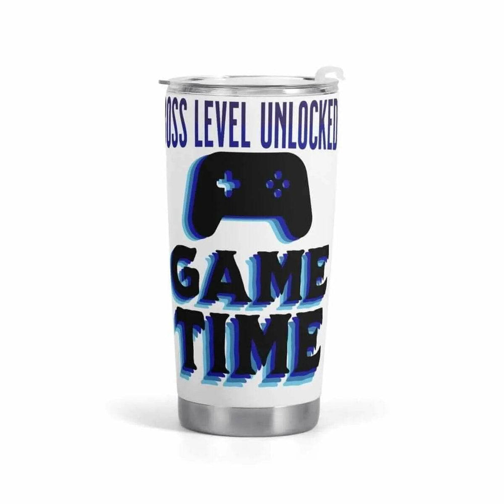 Gamer Travel Mug Boss Level Unlocked