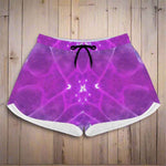 Purple Gem Kaleidoscope Athletic Shorts Main Perspective | Our Phoenix Rise
