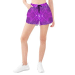 Purple Gem Kaleidoscope Athletic Shorts Detailed View 9 | Our Phoenix Rise