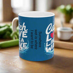 Wave Ceramic Mug | Catch Love | Resilience Coffee Cup