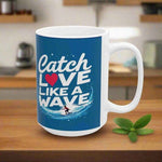 Wave Ceramic Mug | Catch Love | Resilience Coffee Cup