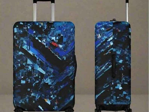 Crystal Cave Luggage Cover | Gamer Adventure Travel Gift