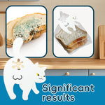Cat Butt Shaped Food Sealing Clip - Comparison of molded bread versus fresh bread using the clip | Our Phoenix Rise