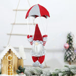 Parachute Gnome Christmas Ornament - Red Hat Gnome in Christmas Setting | Our Phoenix Rise