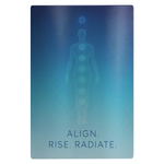 Glossy Aluminum Yoga Art Panel – Minimalist Metal Print Meditation Room Decor