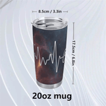 Gamer Heartbeat Travel Mug (20oz) Detailed View 7 | Our Phoenix Rise