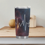 "Gamer Heartbeat" Travel Mug (20oz)| Iron Phoenix GHG - Iron Phoenix GHG