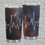 "Gamer Heartbeat" Travel Mug (20oz)| Iron Phoenix GHG - Iron Phoenix GHG