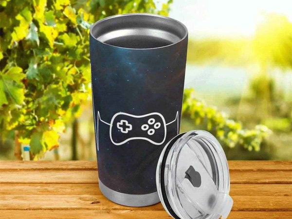 "Gamer Heartbeat" Travel Mug (20oz)| Iron Phoenix GHG