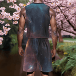 Galaxy Print Basketball Jersey Set - Side Angled View | Our Phoenix Rise