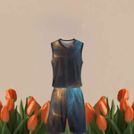 Galaxy Print Basketball Jersey Set - Front View | Our Phoenix Rise