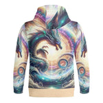 Cosmic Dragon Zip Hoodie | Fantasy Gamer Sweatshirt