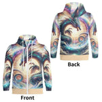 Cosmic Dragon Zip Hoodie | Fantasy Gamer Sweatshirt