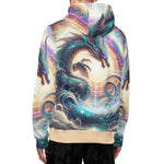 Cosmic Dragon Zip Hoodie | Fantasy Gamer Sweatshirt