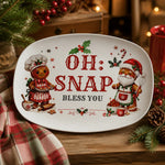 Gingerbread Christmas Serving Platter - Holiday Decor Mockup | Our Phoenix Rise
