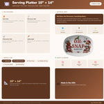 Gingerbread Christmas Serving Platter - Flat Product View - Detail 10 | Our Phoenix Rise