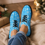 Christmas Snowflake Canvas Lace-Up Shoes View 9 | Our Phoenix Rise