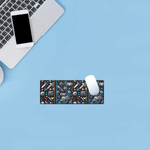 Retro Gaming Armory Extended Desk Mat - Pixel Art Design Detail | Our Phoenix Rise