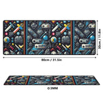 Retro Gaming Armory Extended Desk Mat - Full Design Perspective | Our Phoenix Rise