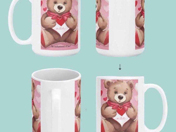 Teddy Bear Love Mug | Cute Valentines Day Coffee Cup