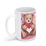 Teddy Bear Love Mug | Cute Valentines Day Coffee Cup - Iron Phoenix GHG