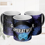 Color Changing "Gamer at Work" Mug SS | Iron Phoenix - Iron Phoenix GHG