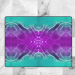 Galactic Radiance Abstract Teal and Purple Rug Detailed View 12 | Our Phoenix Rise